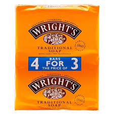 Wrights Coal Tar Soap 125gm  (4 Pack)21521