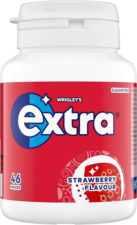 Extra Strawberry  flavor Bottle Pack 46 Pce