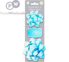 LUXURY BOW & RIBBON PACK LIGHT BLUE