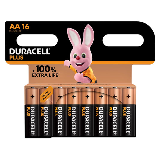S19035 Duracell AA Plus Power +100% - Pack of 16