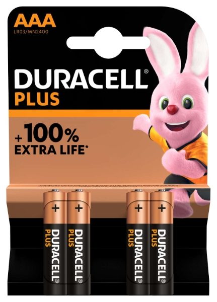 Duracell AAA Plus Power +100% - Pack of 4