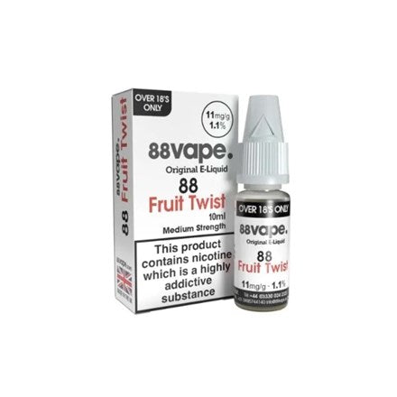 88 VAPE E-LIQUID 11MG FRUIT TWIST 10ML