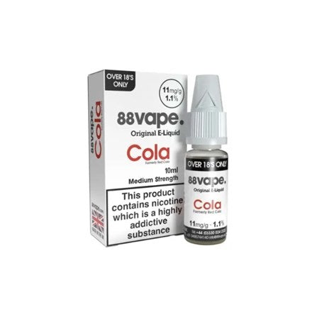 88 VAPE E-LIQUID 11MG RED COLA 10ML