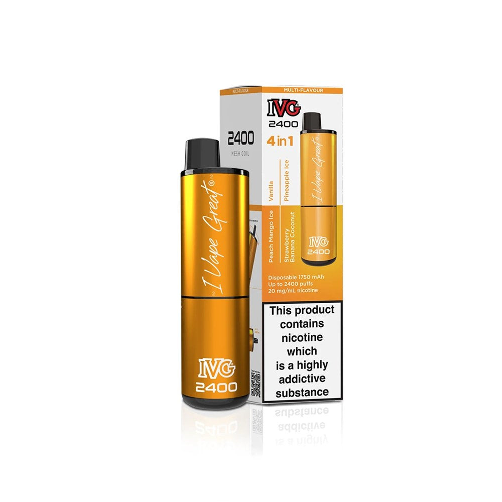 IVG 2400 4 in 1 Exotic Edition Flavour Disposable Vape Pod Kit