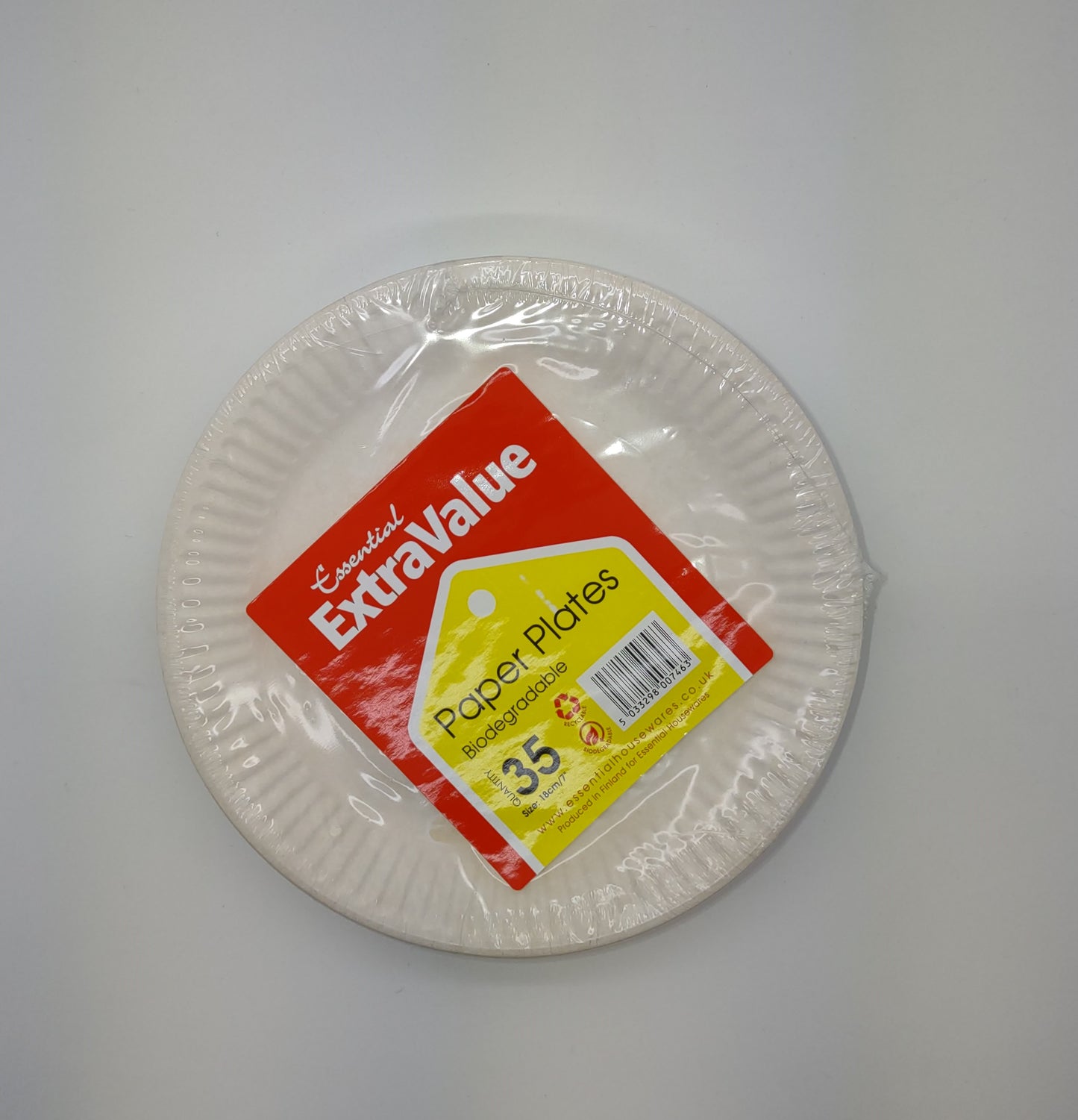 Assiettes en carton Économiques 18 CM PAQ. 35