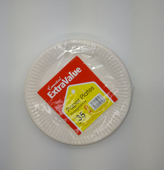 Assiettes en carton Économiques 18 CM PAQ. 35