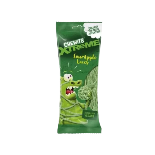Chewits Xtreme Sour Apple Laces 160g