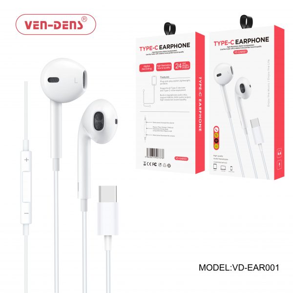 Ven-Dens Type C Earphones