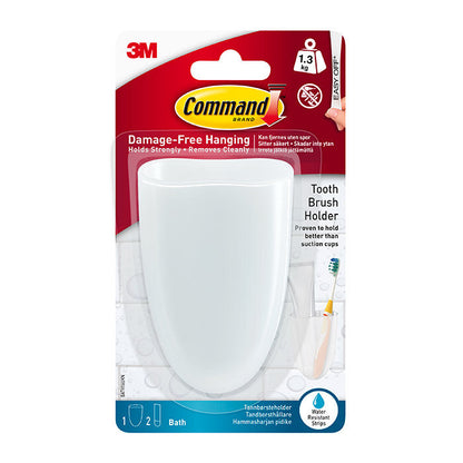 Support brosse à dents/rasoir Command pour salle de bain BATH16-ES