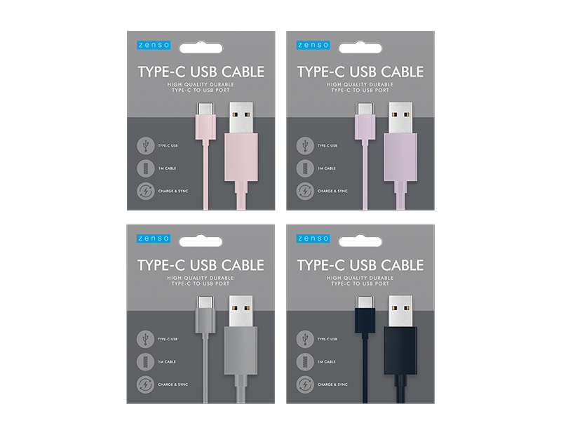 Zenso USB To TYPE C  Cable 1m