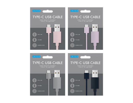 Zenso USB To TYPE C  Cable 1m