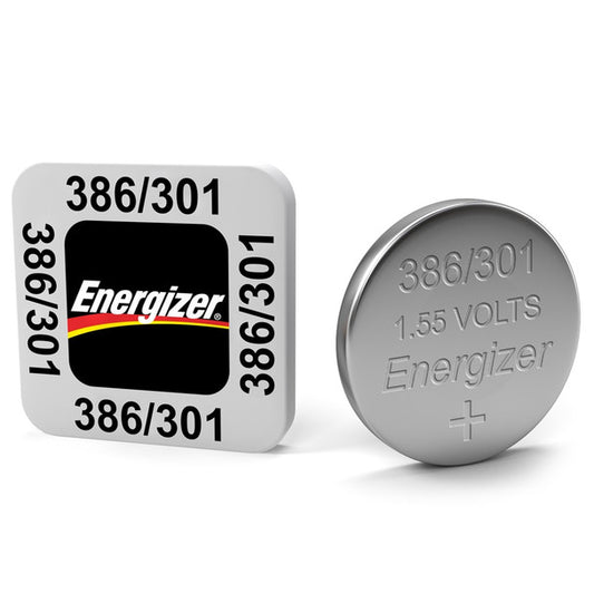 Pile de montre Energizer 386 / 301 LR43 SR43SW | Pack de 1