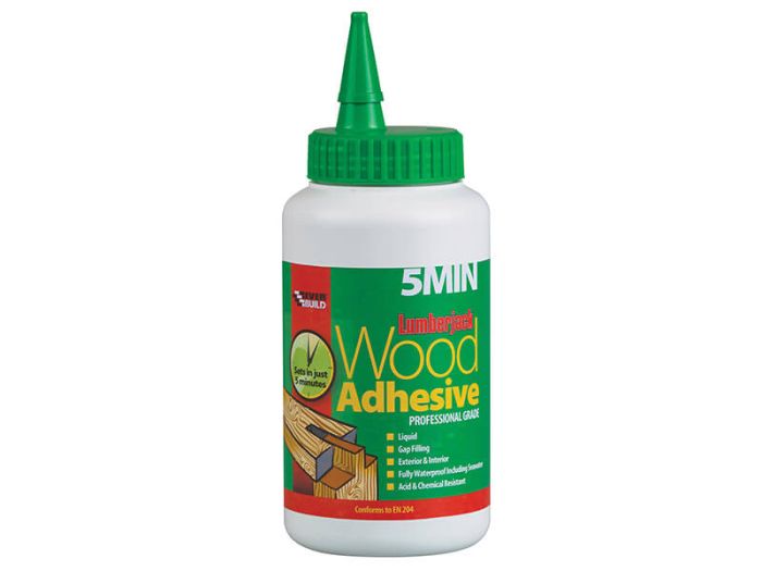 Everbuild Colle Liquide Polyuréthane Bois 5min 750g