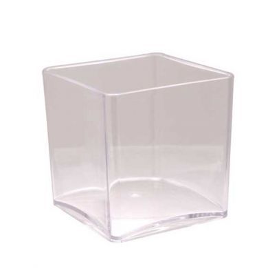 Cube en plastique transparent APAC 10x10cm