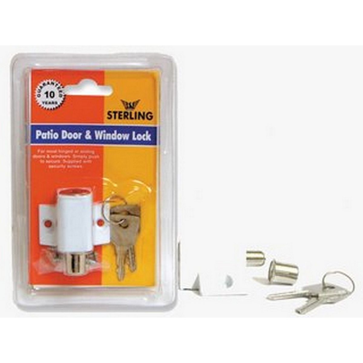 Sterling PLW100 Patio Door & Window Lock White