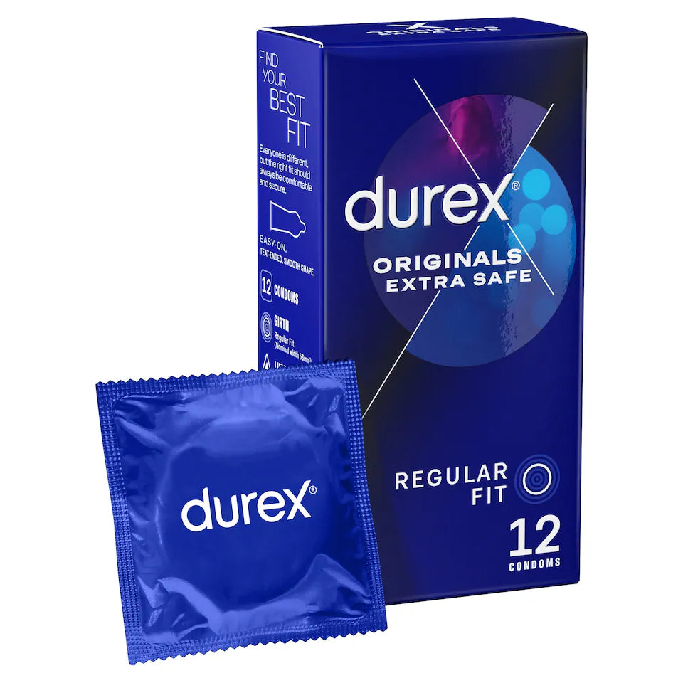 Préservatifs Durex Originals Extra Sûrs Coupe Classique Boîte de 12