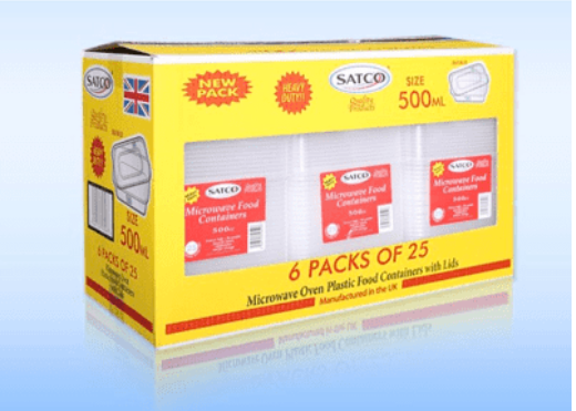 SATCO Micro Rectangle Container & Lids 25PK