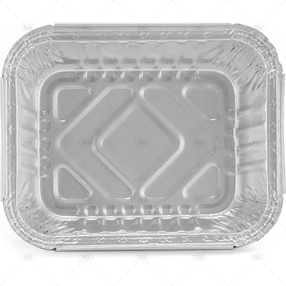 Plats et Couvercles en Aluminium Petite taille 150x120x46mm 8 pièces