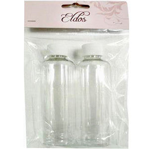 Bouteilles en plastique 100 ml, lot de deux
