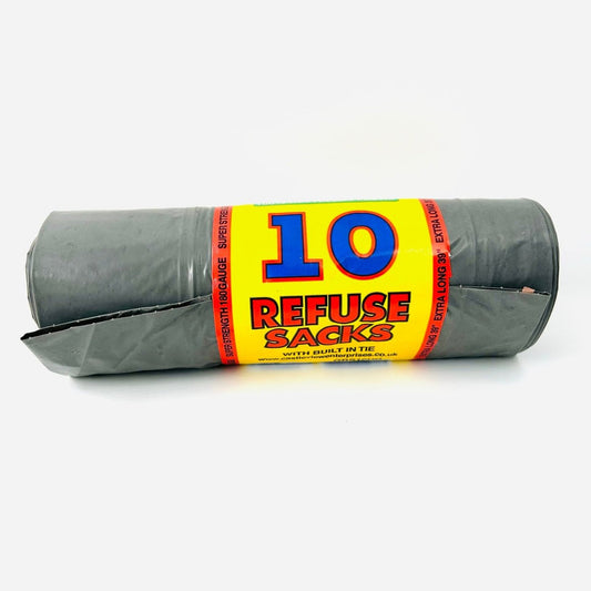 10 Grey Refuse sacks 39inch long