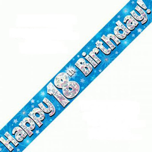 Bannière Joyeux 18ème Anniversaire 9 pieds