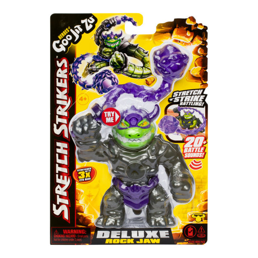Heroes of Goo Jit Zu Stretch Strikers Deluxe Hero Pack Rockjaw Action Figure Toy