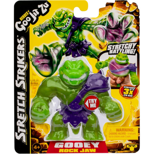 Figurine d'action extensible Gooey Rock Jaw de Heroes of Goo Jit Zu Stretch Strikers