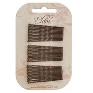 Brown Hair Grips 5cm