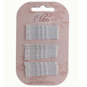 Hair Grips White 5cm .Per Card 24