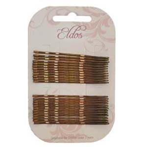 Brown Hair Grips 62mm HMC146