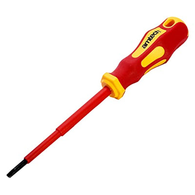 Tournevis d'électricien Amtech L0658 4 mm x 100 mm fendu VDE 1000 V