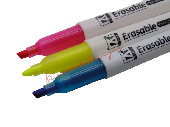 3 Erasable Highlighters