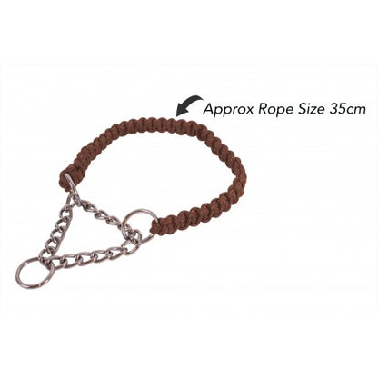 Smart Choice BRAIDED DOG COLLAR S/M ASSORTED COLOURS