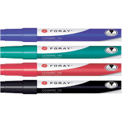 Foray Permanent Marker Cosmic PB Bullet 2.5 mm Assorted Pack 4