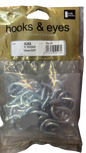 S Hooks & eyes bulk packs 50MM 20PK