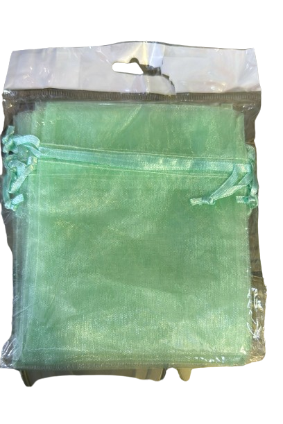 Mint organza bag