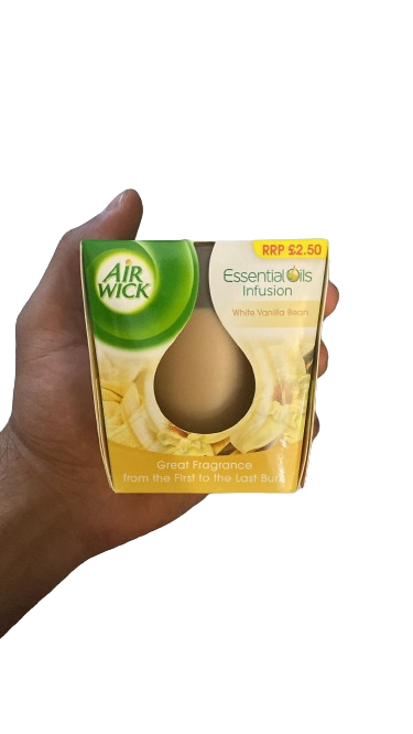 AIR WICK BOUGIE 105G VANILLE BLANCHE