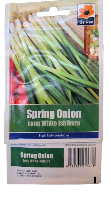 De Ree Packet of Spring Onion Ishikura Long white Vegetable Garden Seeds
