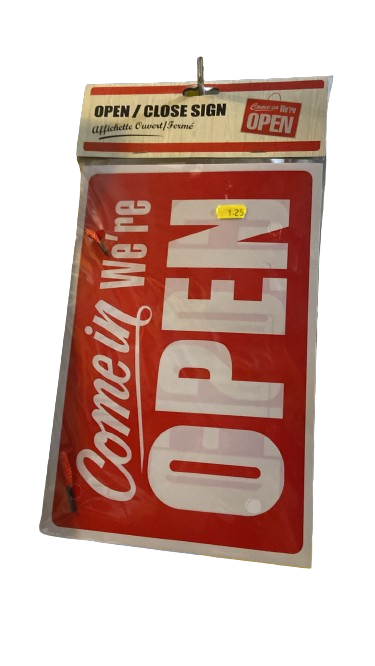 Panneau ouvert/fermé