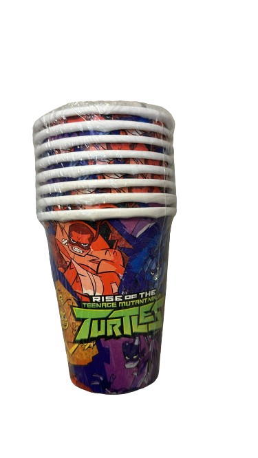 Rise of TMNT Cups 9oz 8Pk