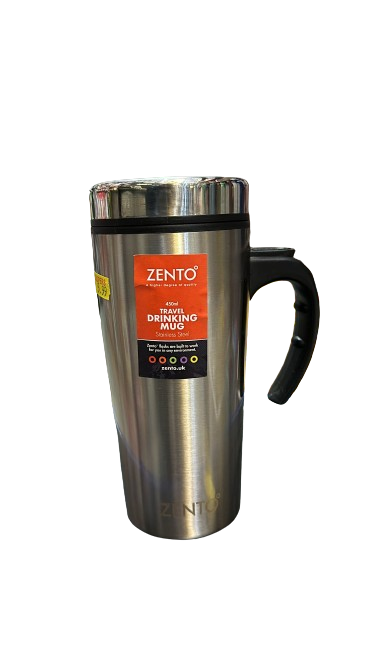 Travel drinking mug steel