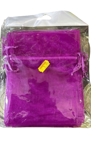 Fuchsia organza bag