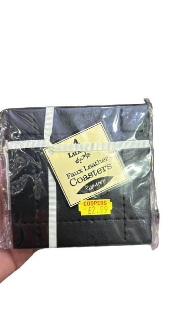 Sous-verres en similicuir