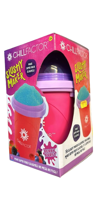 CHILLFACTOR SLUSHY MAKER - BERRY BURST PARTY REUSABLE SQUEEZE CUP SLUSHY MAKER