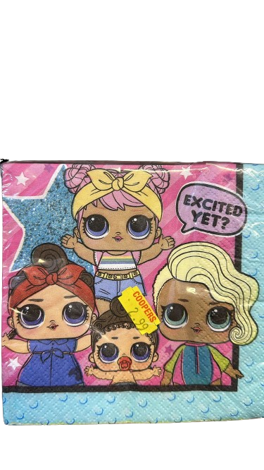 LOL Surprise Napkins 25 x 25 cm