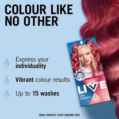 Schwarzkopf LIVE DUSTY ROSE SEMI-PERMANENT COLOUR 025