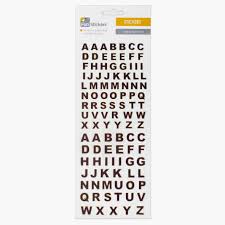 Fun stickers ABC Black 328