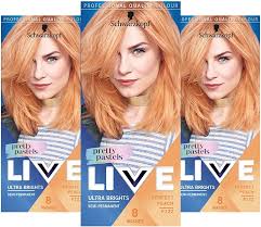 Schwarzkopf Pretty Pastel LIVE Couleur de Cheveux, Ultra Lumineux, Semi-Permanent, Longue Durée, Perfect Peach P122