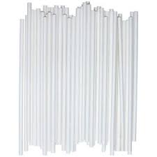 Pailles biodégradables blanches (lot de 40)