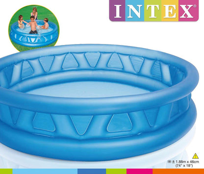 Intex Soft Side Inflatable Pool - 188 x 46 cm